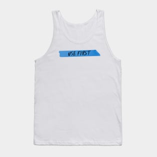 Use First Label Tank Top